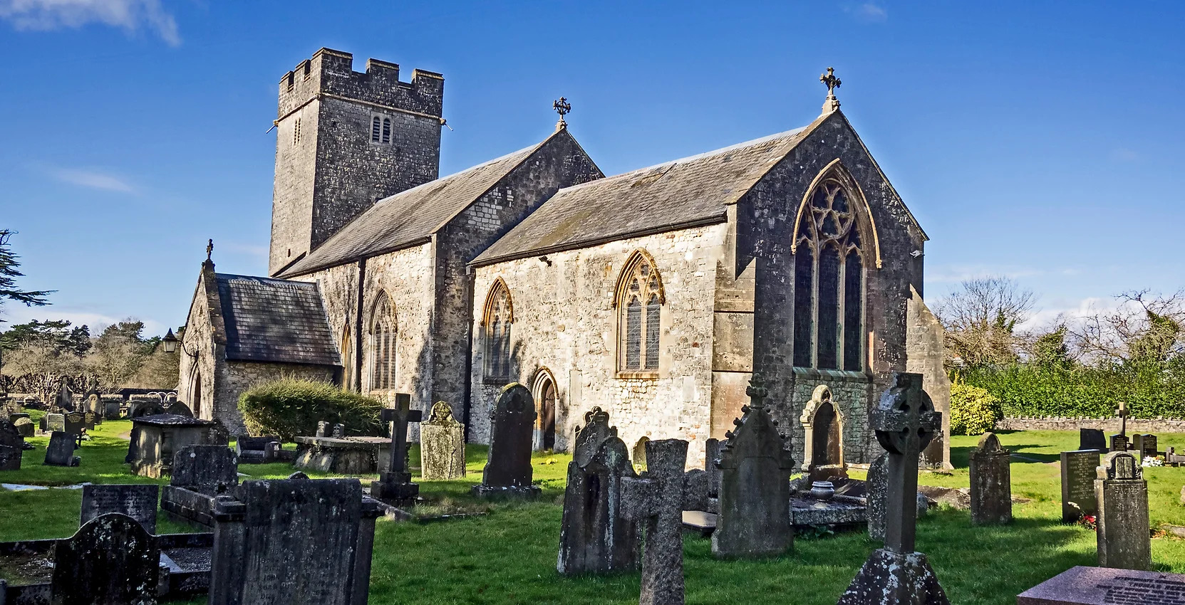 Exterior of church in St Fagans