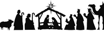 Nativity Scene in silhouette