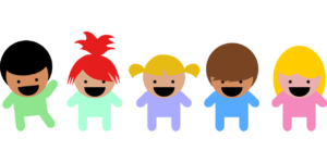 Cartoon babies and children